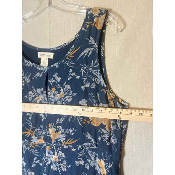 Sundance Blue On The Breeze Floral Print Viscose Sleeveless Maxi Dress Size 14 - Picture 4 of 12